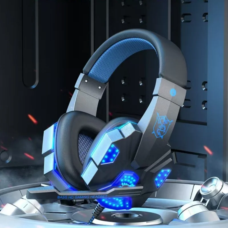 HOMEFISH SY830MV RGB Gaming Headset with Microphone Over-Ear Wired Headphones Drivers Lightweight for PC PS5 Xbox Switch - Image 11