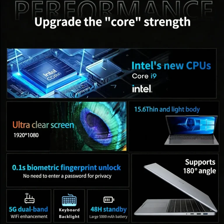 Sd3ca063a13ad4d8ea897088b2b68c865v.webp Core i9-10980HK Laptop 16GB RAM 1TB/2TB SSD Backlit Keyboard Fingerprint Unlocking Function Gaming and Business Dual Use Laptop