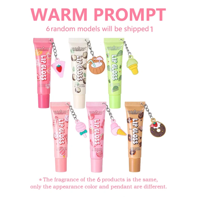 Sd6b2d73769044182bc4fc5be912f3a4dl.webp 6 Colors Random Hair Moisturizing Fruit Scent Lip Gloss Long-Lasting Waterproof Liquid Lipstick Makeup Valentine's Day gift