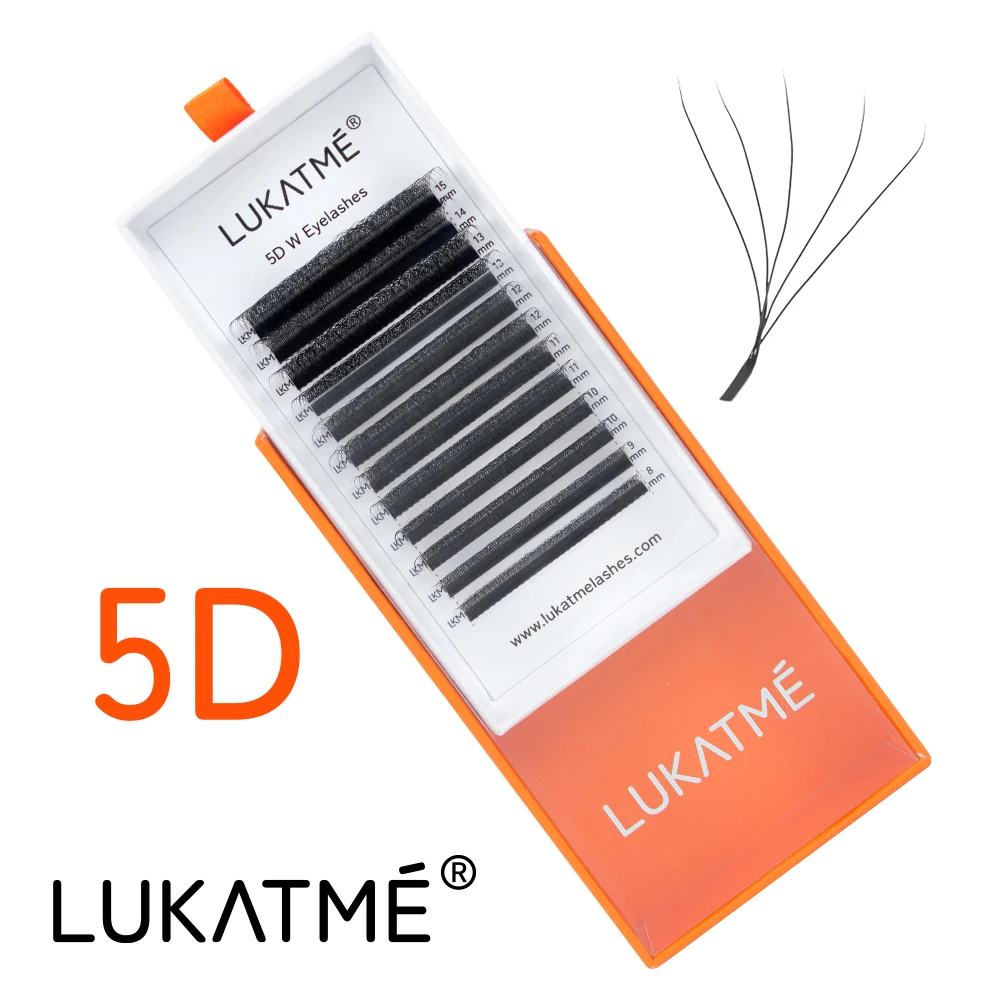 LUKATME 5D W Eyelash Extensions C/D Curl 8-15mm W Shaped 5D Fans False Lashes Mega Volume 5D Eyelash for Makeup - Image 7