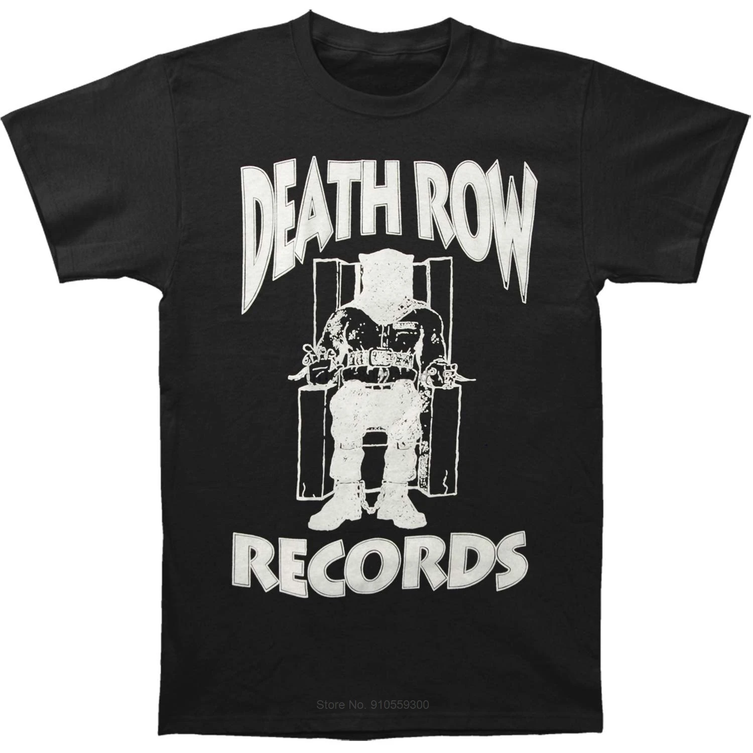 Funny T Shirt Men Novelty Tshirt Death Row Records White Logo T-Shirt cotton tshirt men summer fashion t-shirt euro size