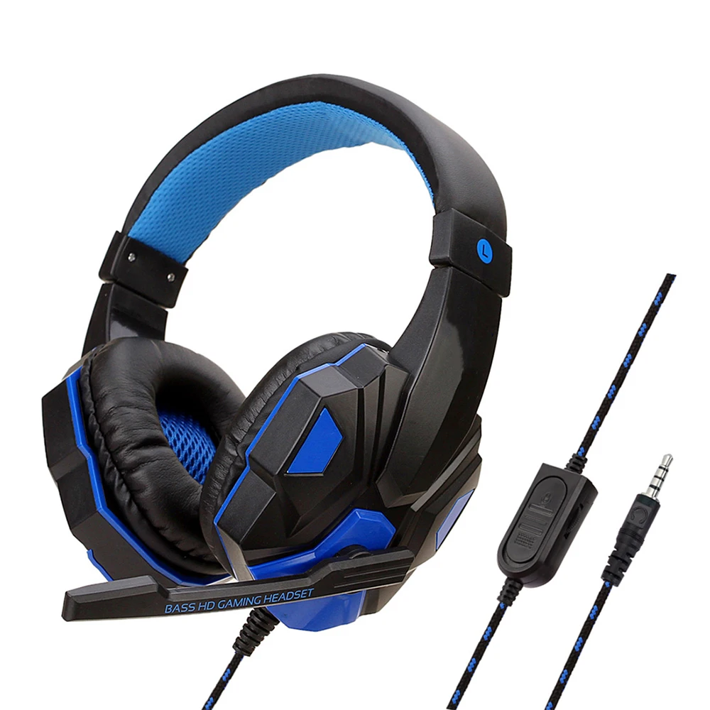 Wired Gaming Headsets With 120° Adjustable Noise Cancelling Microphone PC Gamer Headphones For PS4/PS5/Xbox Smartphone Laptop - Image 9