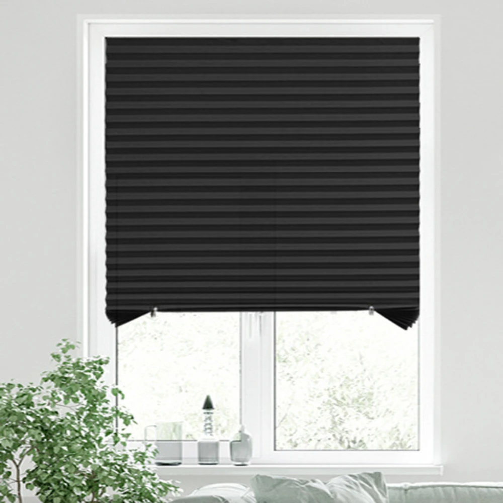 Window Shades Non-woven Fabric Pleated Zebra Blinds Roller Room Blackout Curtain For Living Room Balcony Easy Installation - Image 5