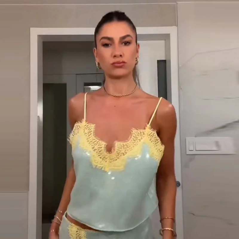 Sexy Lace Up Top Shorts Suit Women Solid Off Shoulder Short Puff Top Bud Mini Shorts Female 2026 Fashion Summer Set Lady - Image 10
