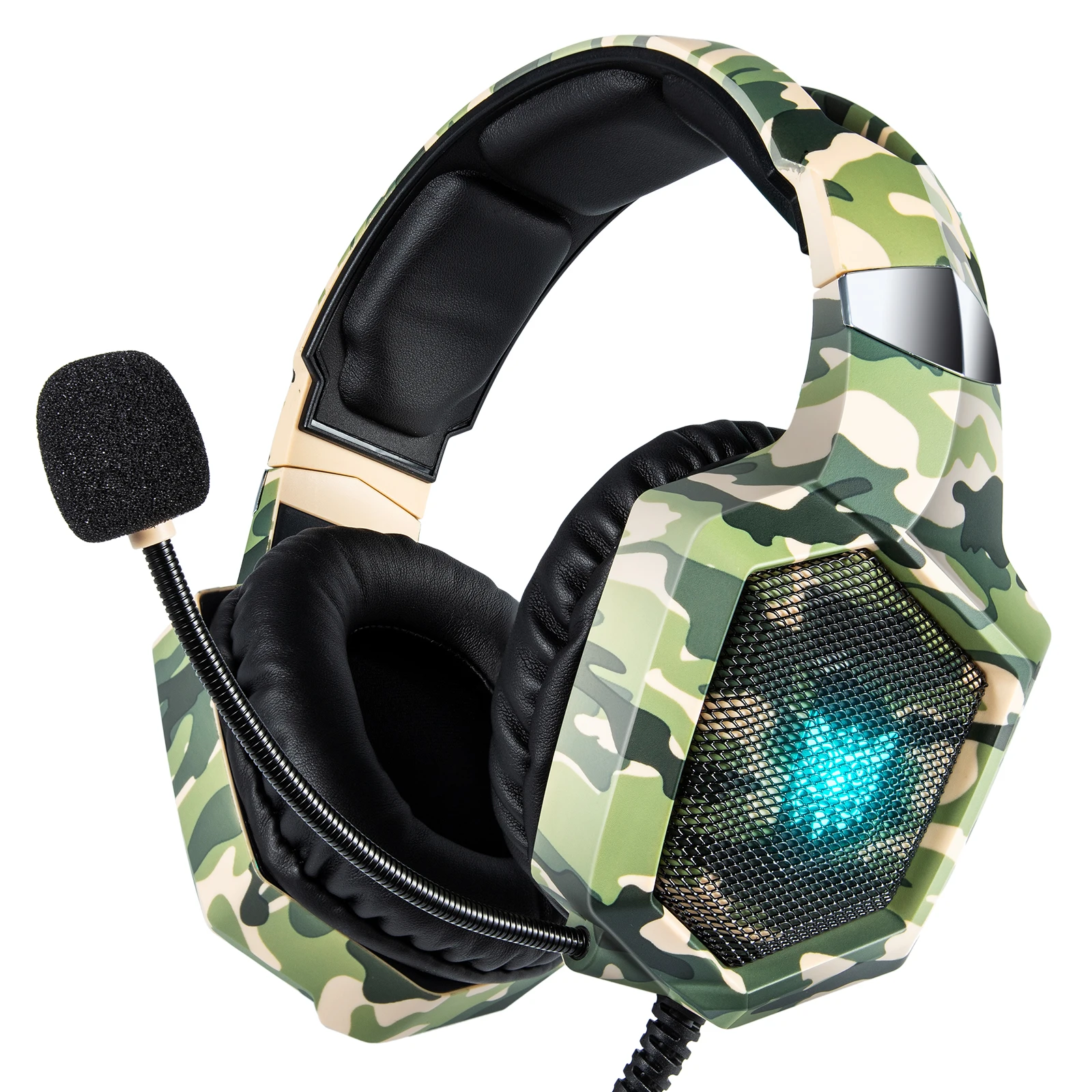 ONIKUMA K8 Gaming Headphones with Flexible HD Mic RGB Light Surround Sound Over-Ear Wired Headset Gamer for PC Gaming Xbox - Image 7