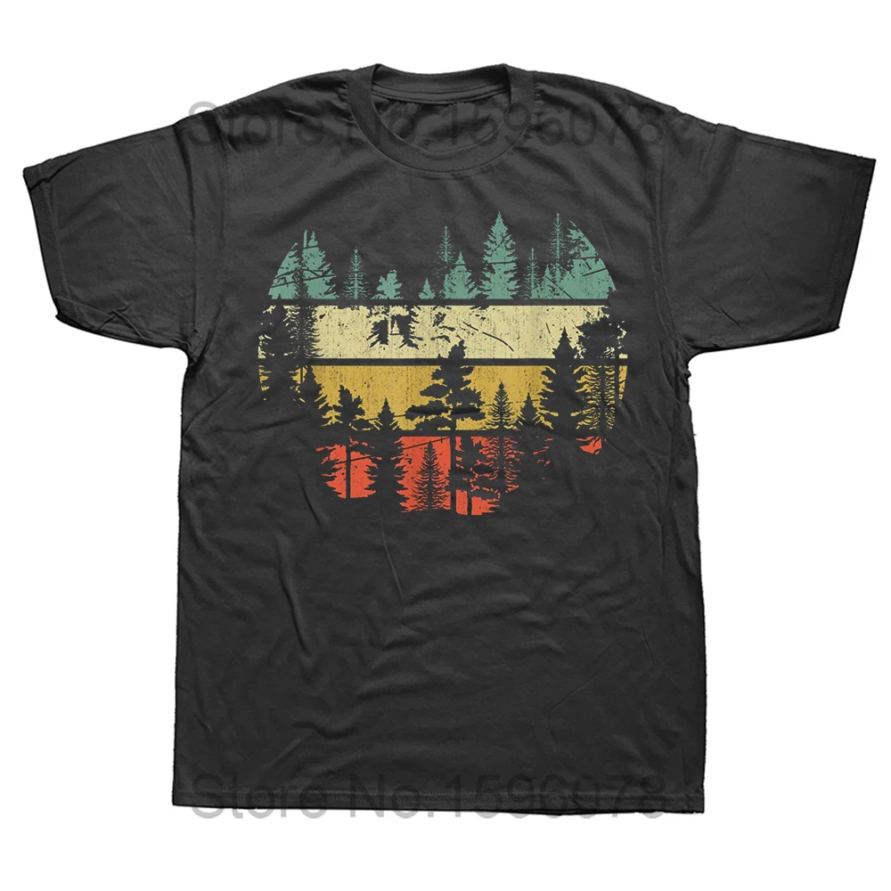 Wildlife Trees Outdoors Nature Retro Forest T Shirts Hiking Camping Birdwatching Photography Mountains Birthday Gifts T-shirt - Image 8