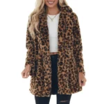 Se9533bee65e9497f8719f07f5c6e67b0g.webp Women Winter Warm Faux Fur Coat Fashion Casual Turn-down Collar Leopard Jackets Ladies Streetwear Long Sleeve Pockets Overcoats