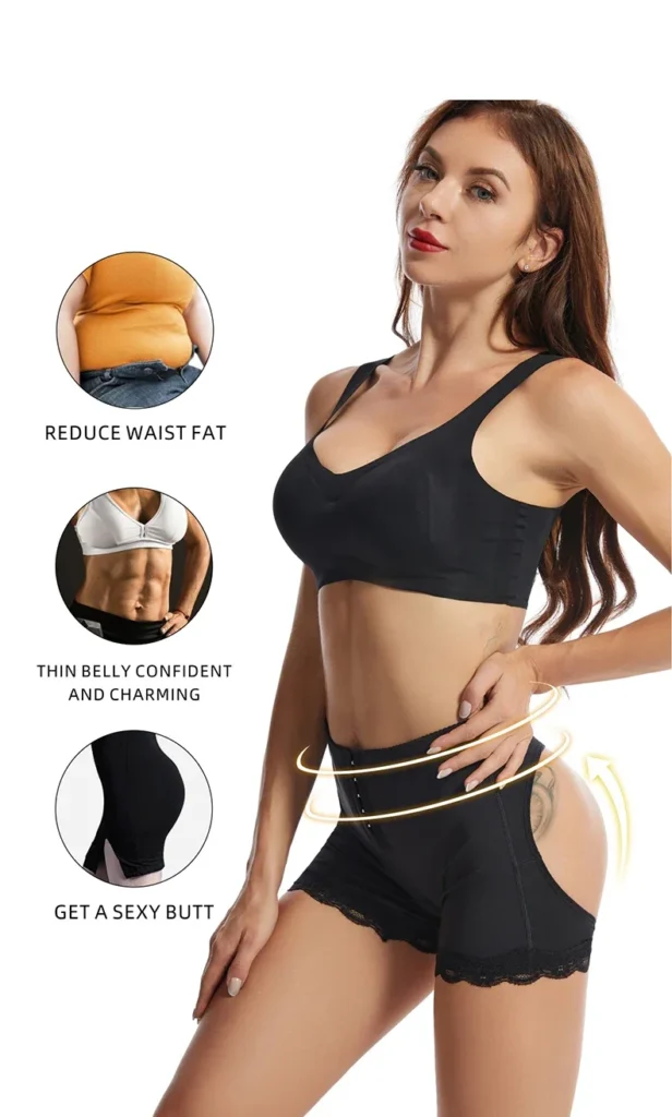 Se9934ba0184941649725c765d7538750c.webp Women Butt Lifter Panties Body Shaper Buttock Open Booty Shorts Underwear Tummy Control Hip Enhancer Shapewear Ass Push Up Panty