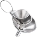 Sf5fc6b049a23462bb0e5af75cff52bf2p.webp 3/5 Pcs Stainless Steel Kitchen Funnels Set Food Grade Metal Funnels for Filling Bottles Small Funnels for Essential Oil Spices