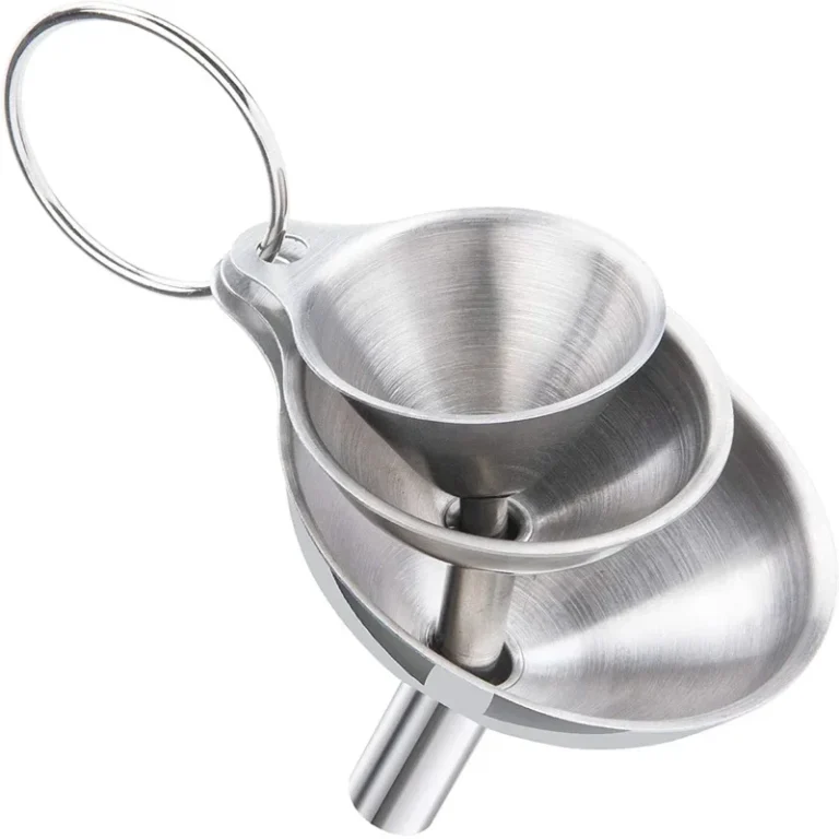 Sf5fc6b049a23462bb0e5af75cff52bf2p.webp 3/5 Pcs Stainless Steel Kitchen Funnels Set Food Grade Metal Funnels for Filling Bottles Small Funnels for Essential Oil Spices