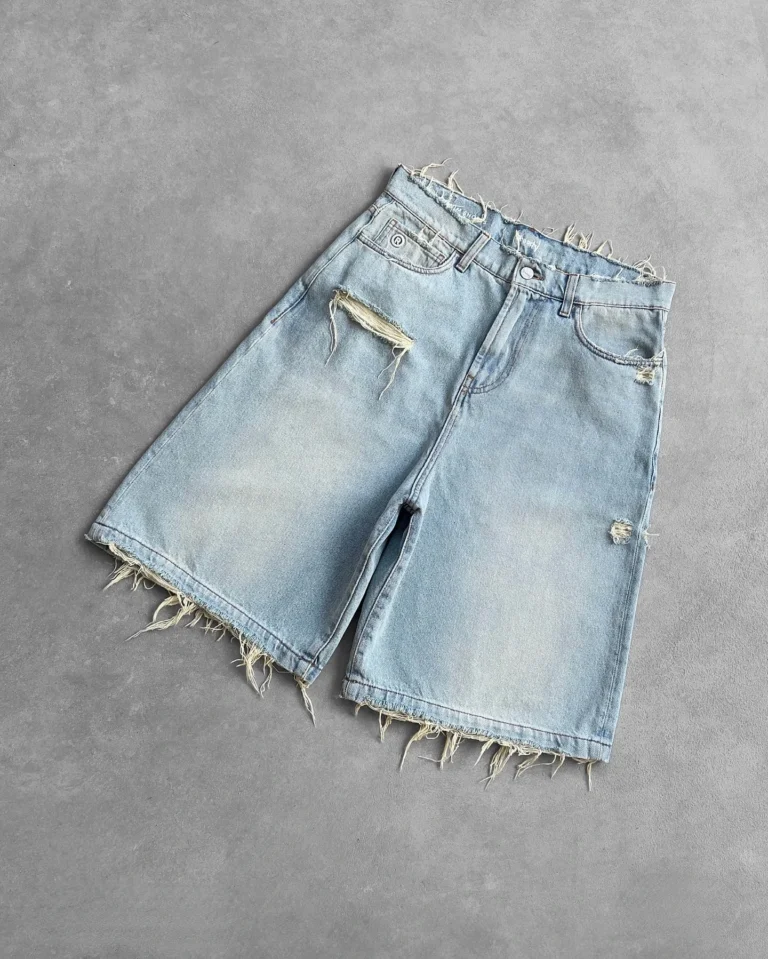 Sf75d53d33ba3471b955ec17298470bdbs.webp Y2k Black Punk Wash Baggy Work Shorts Men Women Summer Hip Hop Ripped Hole Denim Shorts Raw Edge Casual Jorts Streetwear