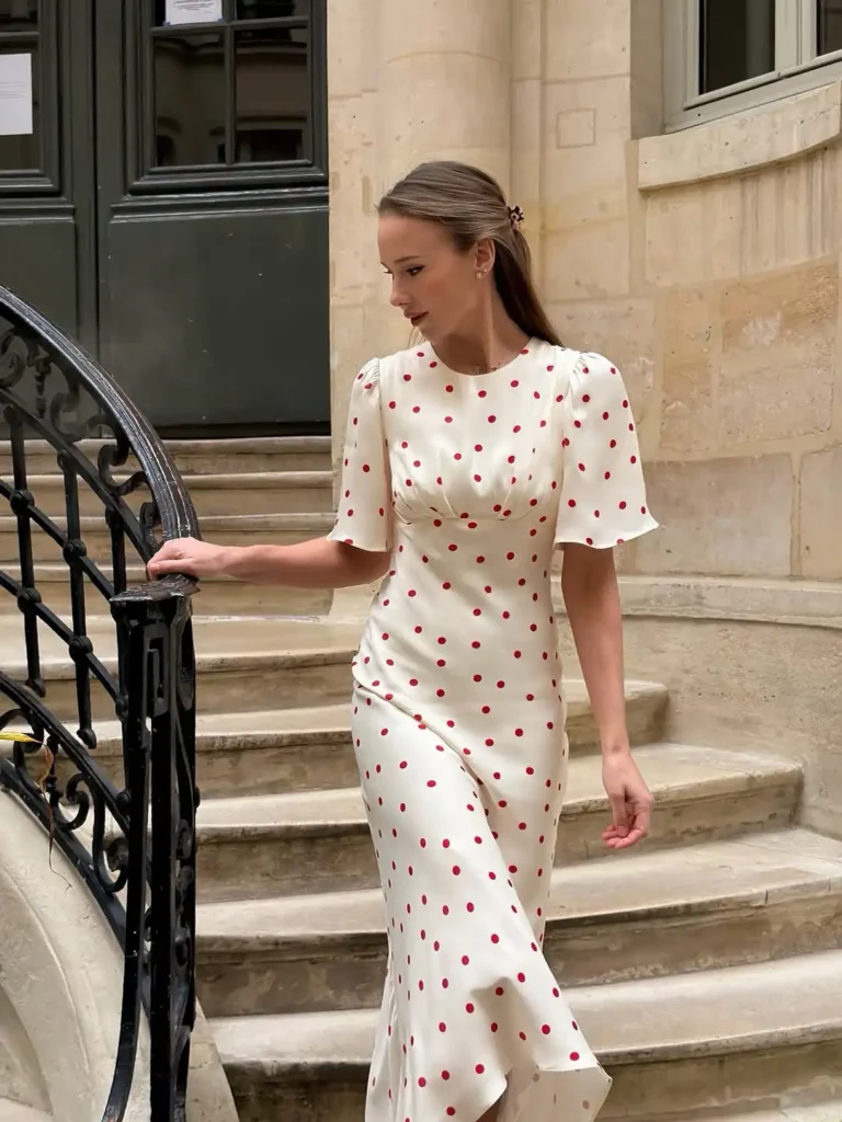 Women Chic Pink Floral Print Maxi Vestido Elegant V Neck Ruffle Trim Flare Sleeve Ruched High Chiffon Dress 2026 Party Outfit