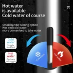 Sf9a329b0c7fe4a6b9ea9f71eb8049db52.webp 3000W 220V Electric Kitchen Water Heater Tap Instant Hot stainless steel Water Faucet Heater Cold Heating Faucet