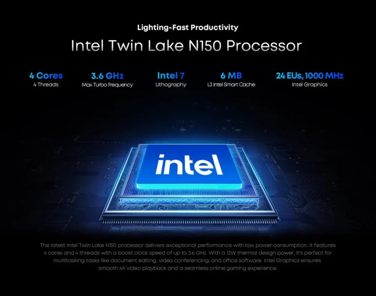 CHUWI MiniBook X 2-in-1 Touch Screen Laptop Intel N150 16GB LPDDR5 512G SSD 10.51"1920x1200 FHD Resolution Ultra-thin Notebook