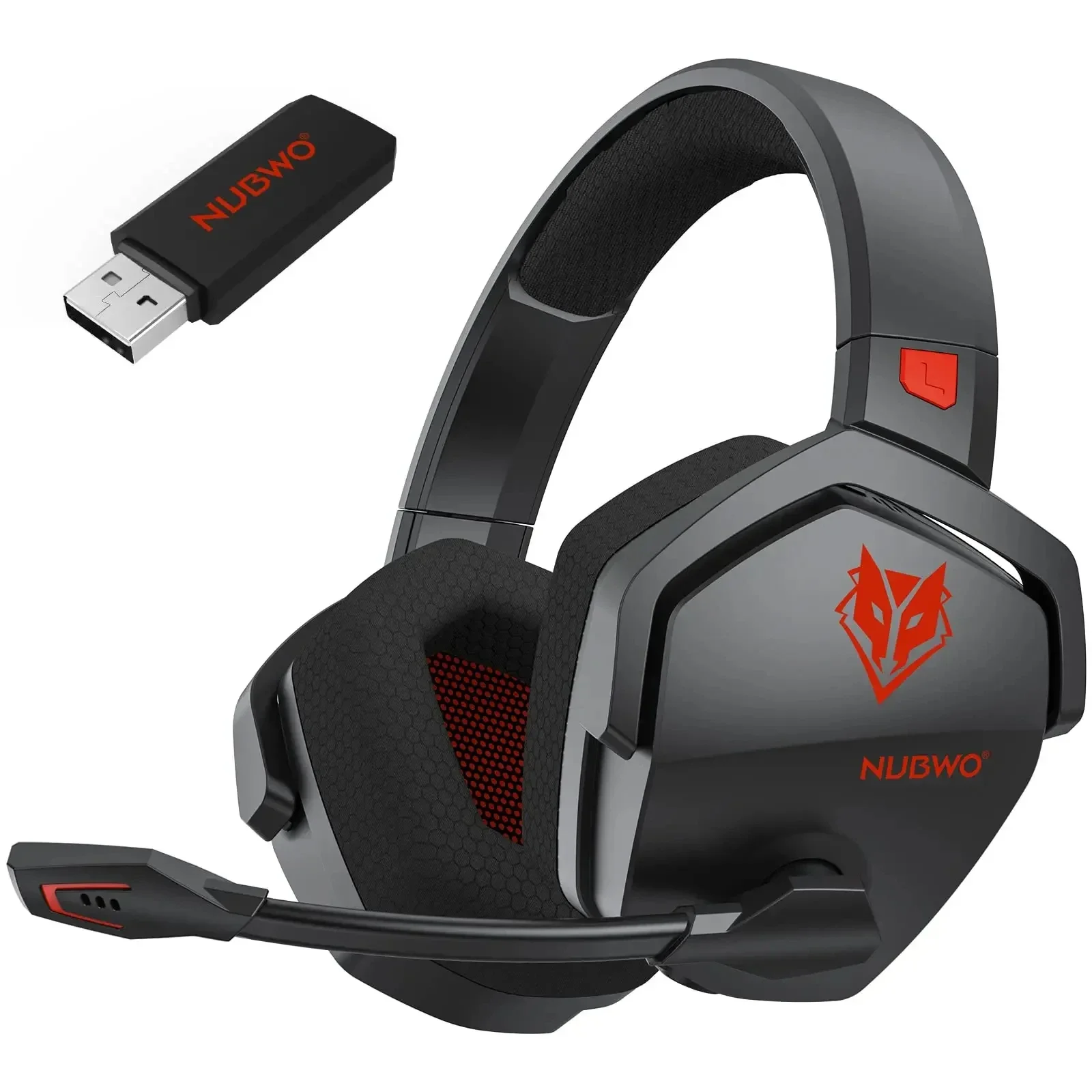 NUBWO G06 Wireless Headsets Gamer with Charging Station for Headset and PS5 Controller Gaming Headphones Long Battery Life - Image 17