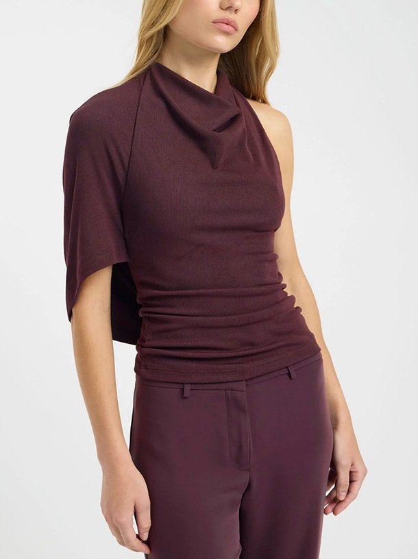 Black Backless Pleated Slim-Fit Commuter Short T-Shirt - Image 8
