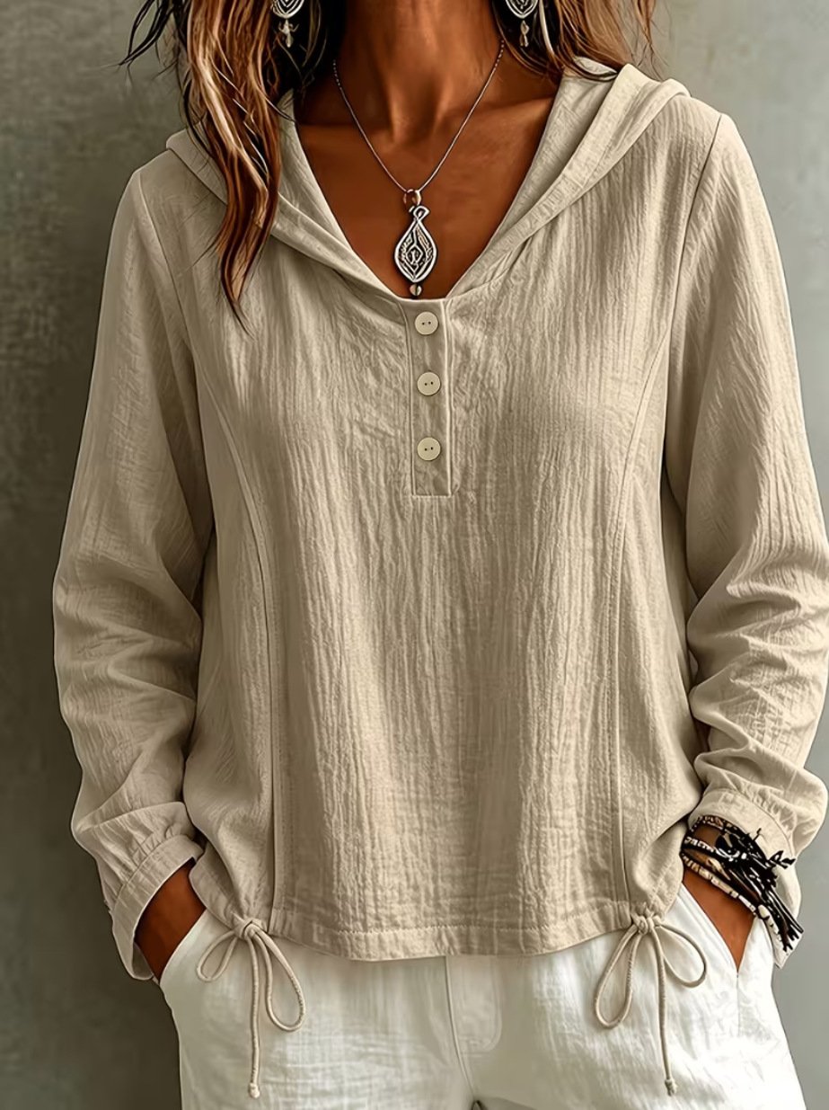 Casual Loose-fit Long-sleeve Hoodie - Image 6