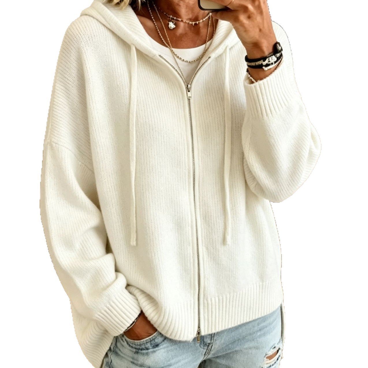 Loose-fitting Long-sleeved Womens Sweater For Layering - Image 5