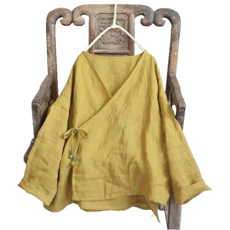 Jacket-style Hanfu With Buddhist And Zen Theme - Image 5