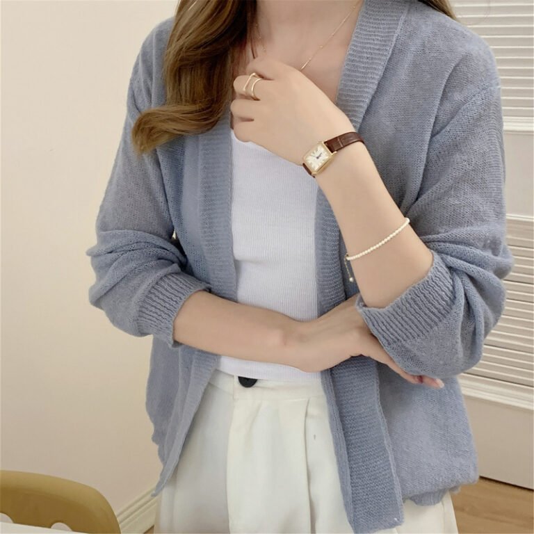 Lightweight Coat Knitted Cardigan