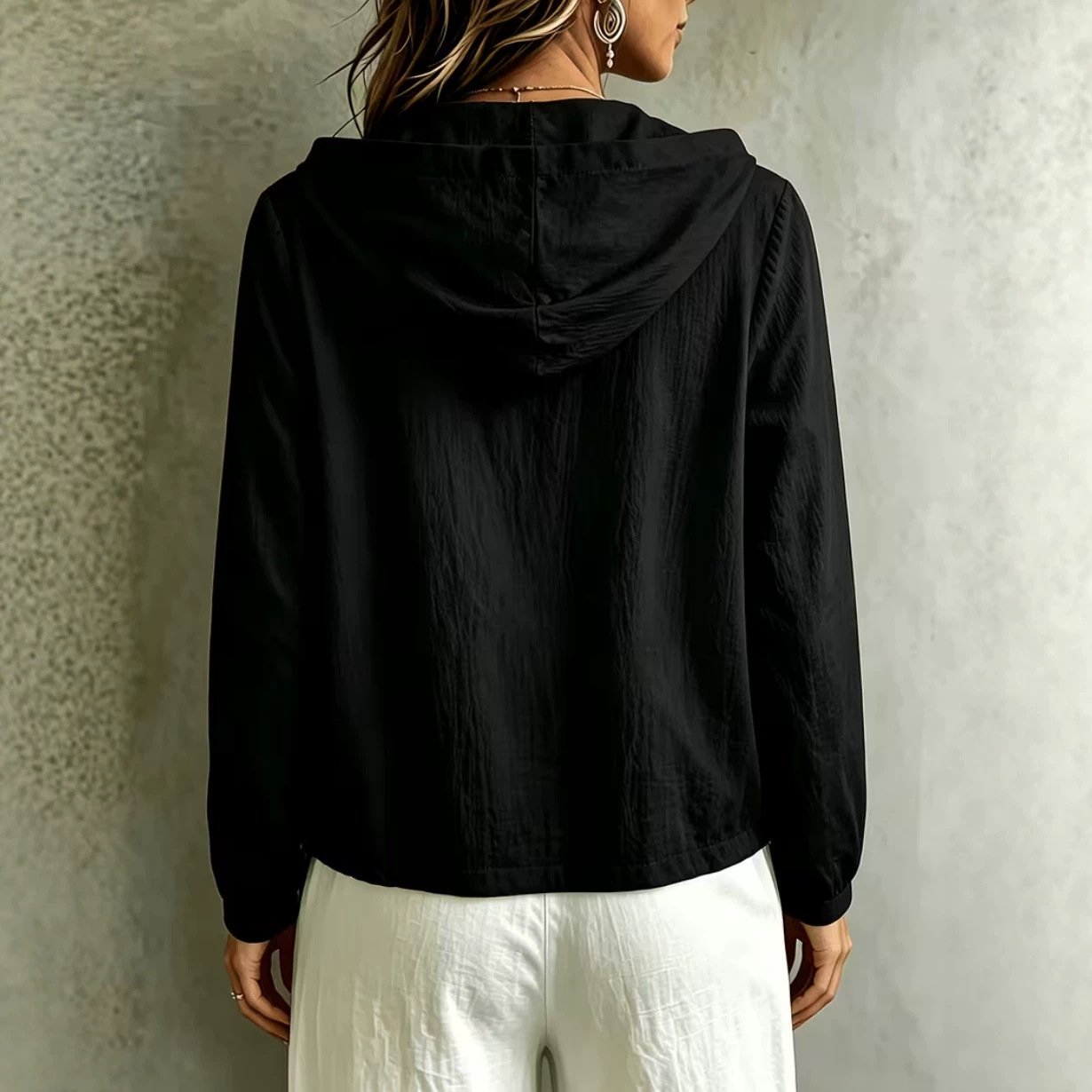 Casual Loose-fit Long-sleeve Hoodie - Image 4