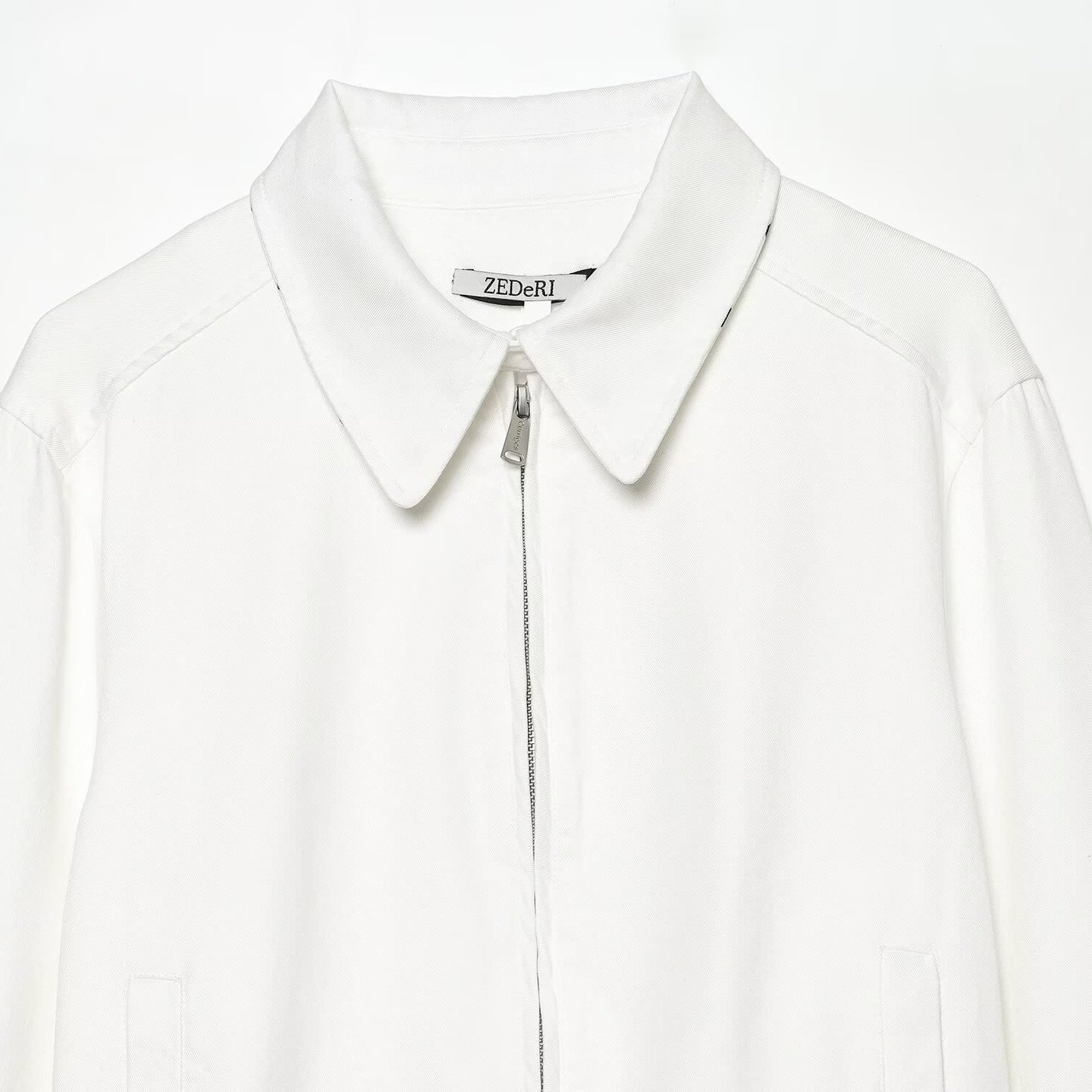 Casual Versatile Retro-chic Polka-dot Color-block Collar Jacket - Image 3